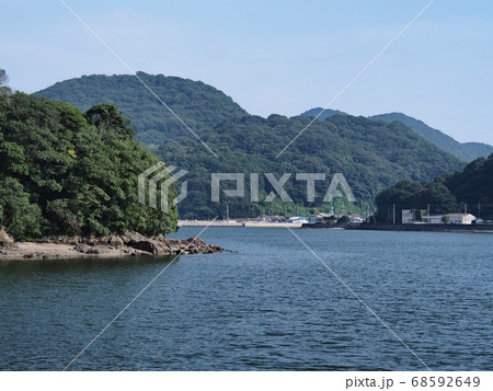道の駅あいおい白龍城（ペーロン城）付近から見た相生湾の風景 68592649