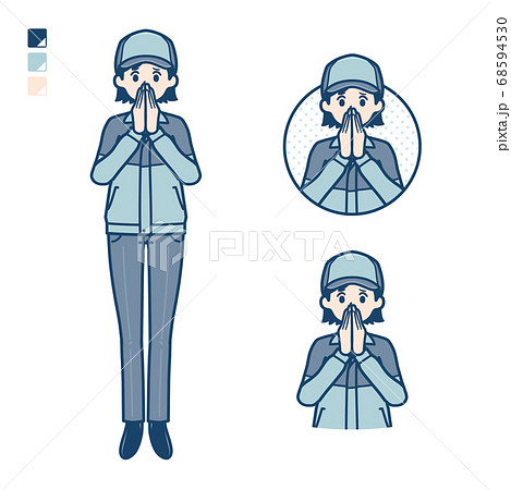 simple delivery woman_uneasy 68594530
