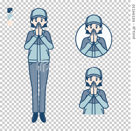 simple delivery woman_uneasy 68594530