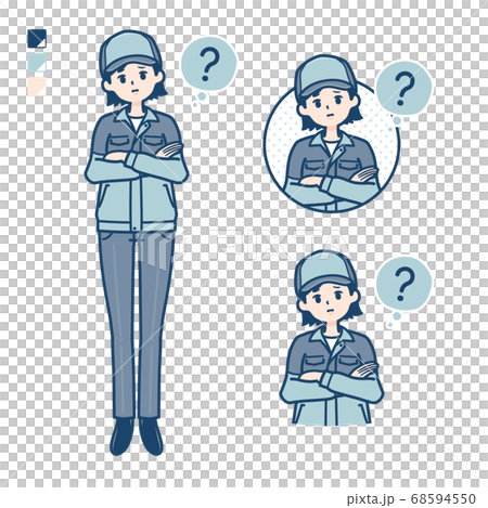 vector, vectors, blue collar worker 68594550