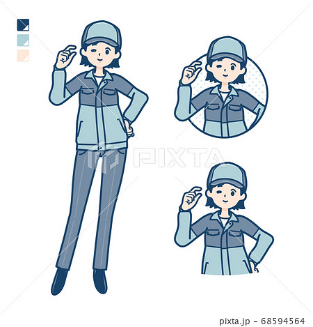 simple delivery woman_Just-a-bit simple delivery woman_Just-a-bit 68594564
