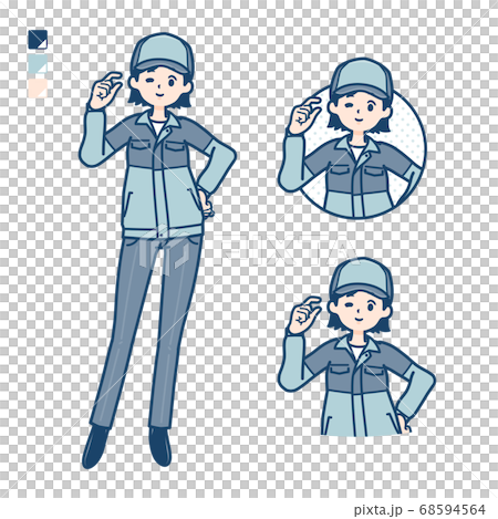 simple delivery woman_Just-a-bit simple delivery woman_Just-a-bit 68594564