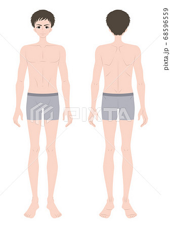 男性　全身　インナー着用 68596559