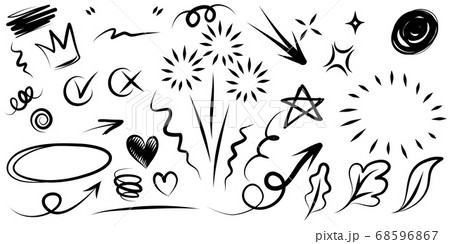 Hand drawn set elements, for concept design. Hand drawn set elements, for concept design. 68596867