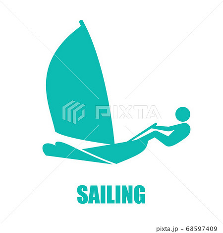 ヨット競技・帆走のアイコン ヨット競技・帆走のアイコン 68597409