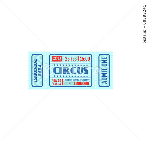 Invitation ticket on party, world famous circus Invitation ticket on party, world famous circus 68598241