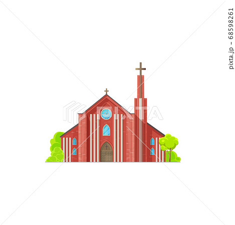 Monastery Christian religion building isolated Monastery Christian religion building isolated 68598261