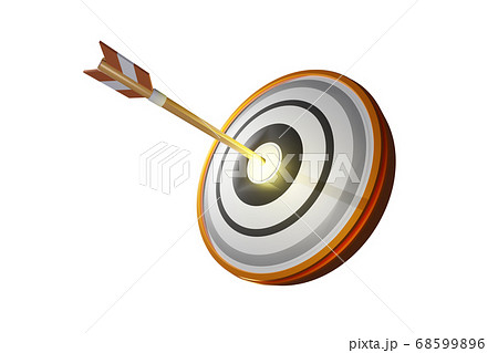 当選イメージ(的と矢:CG:透過素材) 当選イメージ(的と矢:CG:透過素材) 68599896