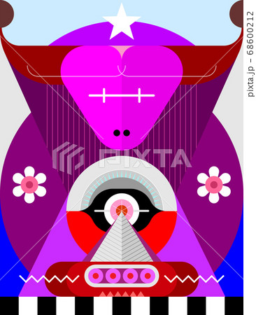 Taurus Zodiac Sign vector illustration 68600212