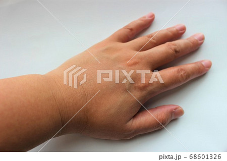 白の背景に左手 白の背景に左手 68601326