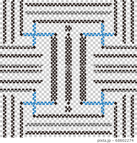 A typical design of Amami Oshima Tsumugi Akina rose pattern design 68602274