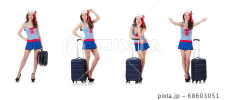 Young woman preparing for vacation 68603051