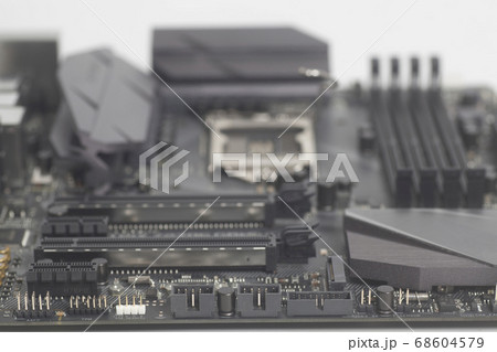 Intel LGA 1151 cpu socket on motherboard Computer Intel LGA 1151 cpu socket on motherboard Computer 68604579