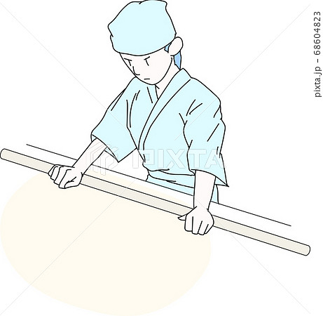 そば打ち職人_blue 68604823