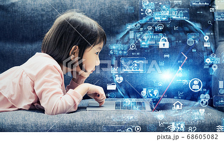 子供とネットワーク　エドテック 68605082