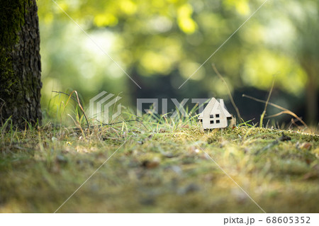 木製の可愛いおうち 68605352