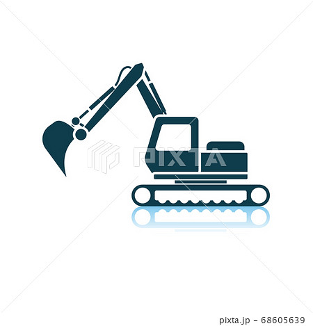 Icon Of Construction Excavator Icon Of Construction Excavator 68605639