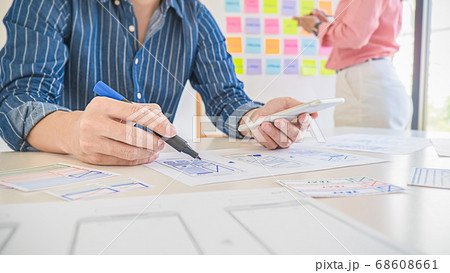 Creative Web Designer planning application and Creative Web Designer planning application and 68608661