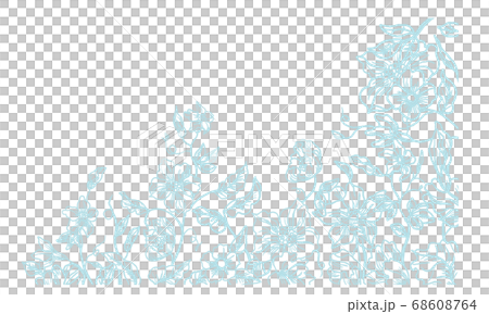 Hand painted plant line drawing background materia 68608764