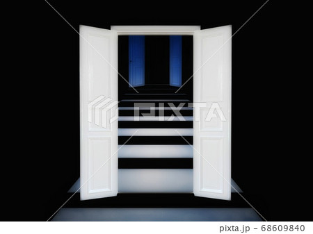 未来への扉が開くのイラスト素材