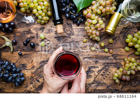 Glasses with wine Glasses with wine 68611164