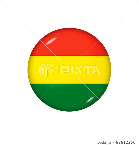 Round flag of Bolivia. Vector illustration. Round flag of Bolivia. Vector illustration. 68612256