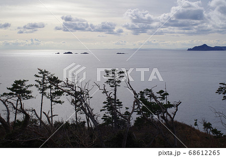 那久岬から眺めた冬の島後水道 那久岬から眺めた冬の島後水道 68612265