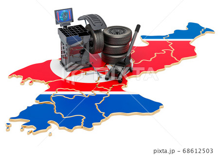 Tire Fitting and Auto Service in North Korea Tire Fitting and Auto Service in North Korea 68612503
