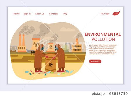 Concept of Environmental Pollution, website Concept of Environmental Pollution, website 68613750
