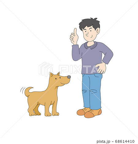 イヌと飼い主 68614410