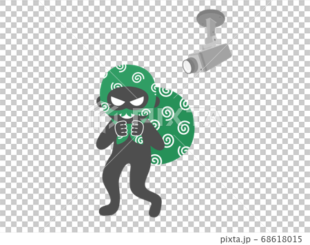 防盜和安全攝像機的插圖 防盜和安全攝像機的插圖 68618015