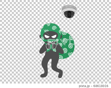 防盜和安全攝像機的插圖 防盜和安全攝像機的插圖 68618016