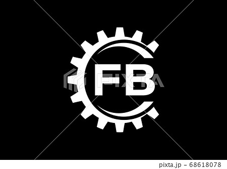 F B Initial Letter Logo Design Graphic のイラスト素材