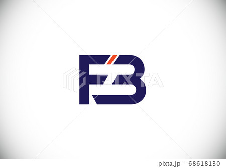 F B Initial Letter Logo Design Graphic のイラスト素材