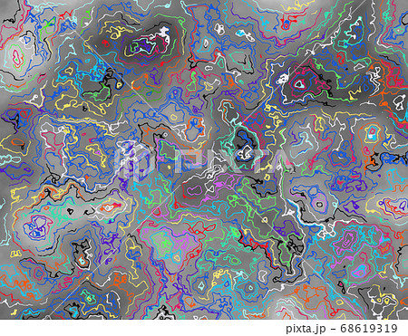 幻想的な模様のイラスト素材 [68619319] - PIXTA