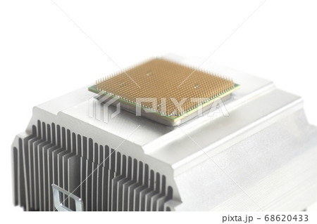 Central processing unit CPU microchip with metal 68620433