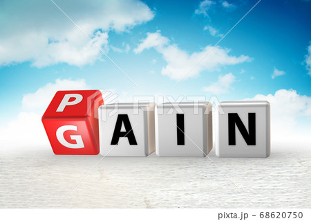 No pain no gain concept - 3d rendering 68620750
