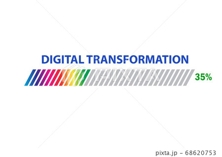 Digital transformation and the digitalization concept 68620753