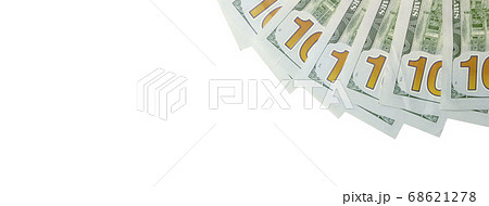 Dollar bills. American money isolated on white 68621278