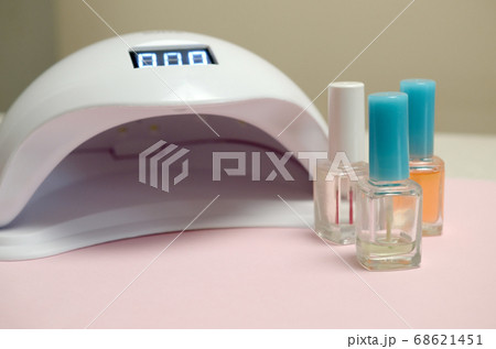 UV diode lamp lights for nails and set of cosmetic 68621451
