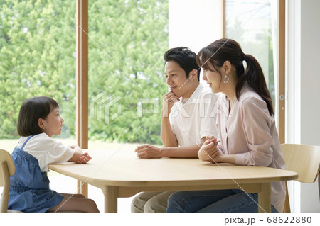 家族団欒　話す 68622880