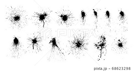 Paint ink splatter, stains set 68623298