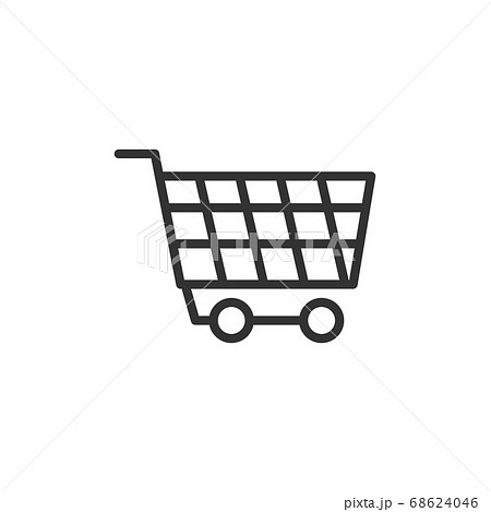 wheel trolly icon with line style vector 68624046