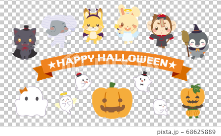 どうぶつさんハロウィン_キャラクターセット どうぶつさんハロウィン_キャラクターセット 68625889