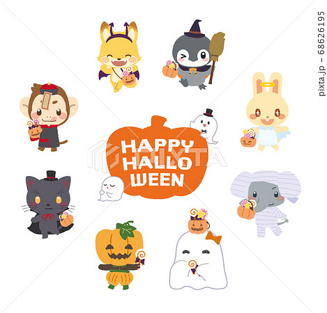 どうぶつさんハロウィン_キャラクターセット2 68626195