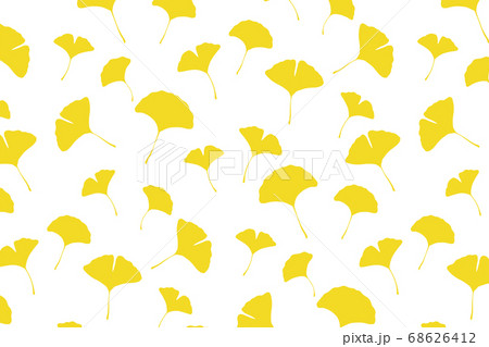 イチョウのパターンイラスト 68626412