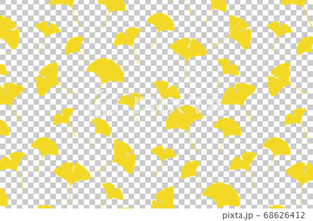 イチョウのパターンイラスト 68626412