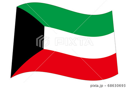 新世界の国旗2：3Ver波形　クウェート