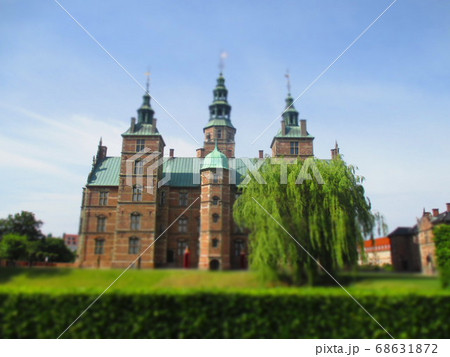 デンマーク　コペンハーゲン　ローゼンボー城　ジオラマ風 68631872