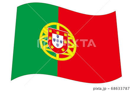 新世界の国旗2：3Ver波形　ポルトガル 68633787